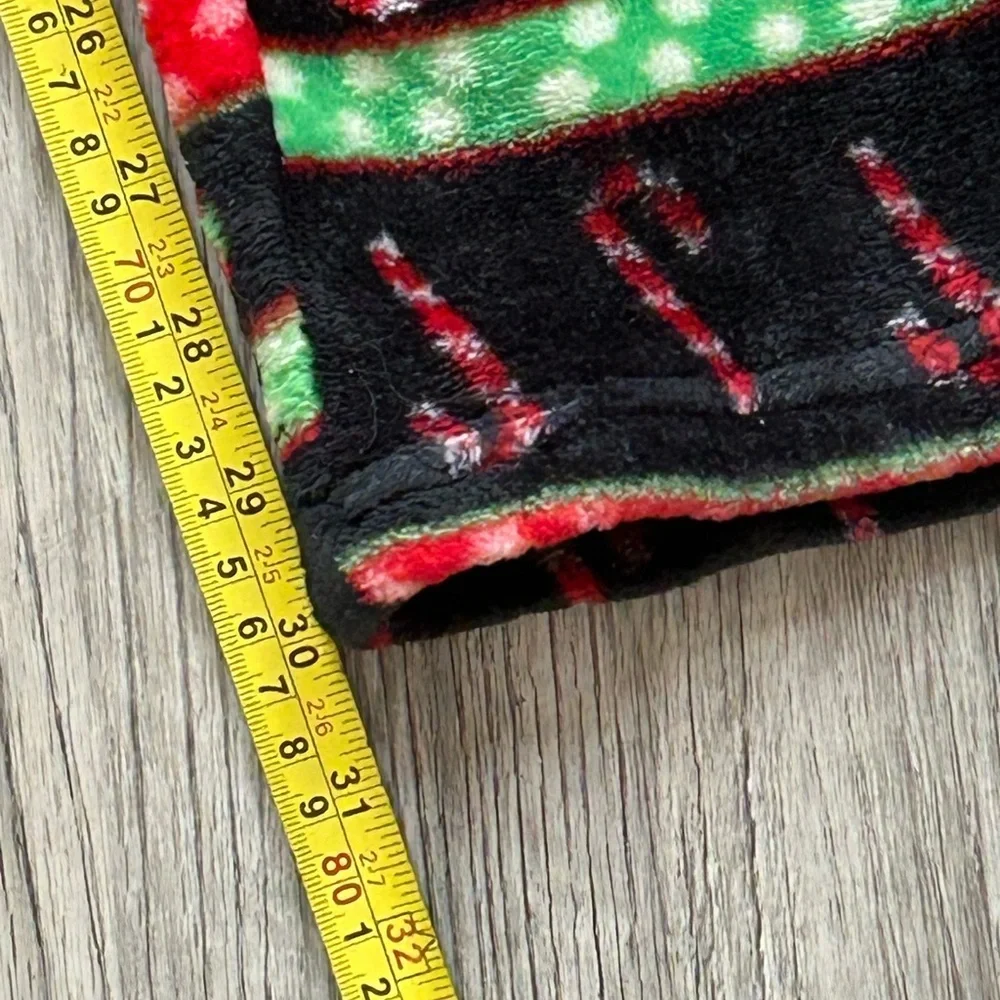 Not Tired Fleece Festive Candy Cane Pajama Pants Sz 1X